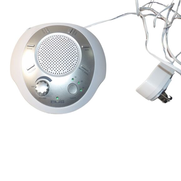 Homedics SoundSleep White Noise Sound Machine, Silver, Small Travel Silver - Picture 1 of 4